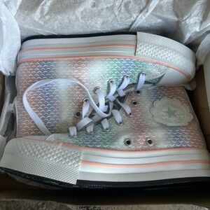 Converse Chuck Taylor All Star Lift Platform High Mermaid New Little Kid Size 3